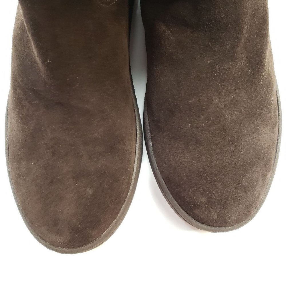 Michael Kors Fur Lined Boots Dark Brown Fold Over Sherpa Winter Boot Size 8M - Picture 2 of 12